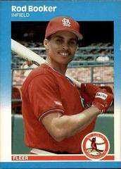 Rod Booker Baseball Cards 1987 Fleer Update Prices