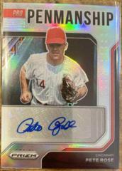 Pete Rose #PP-PR Baseball Cards 2022 Panini Prizm Pro Penmanship Autographs Prices