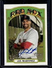 J.D. Martinez Real One Autographs Baseball Cards 2021 Topps Heritage Real One Autographs Prices