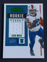 Zack Moss Football Cards 2020 Panini Contenders Rookie Ticket Swatches Prices