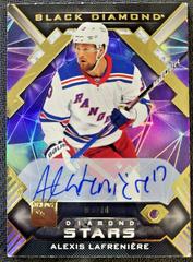 Alexis Lafreniere [Purple Relic Autograph] #BDS-AL Hockey Cards 2022 Upper Deck Black Diamond Stars Prices