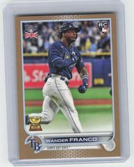 Wander Franco [Gold] #100 Baseball Cards 2022 Topps UK Edition Prices