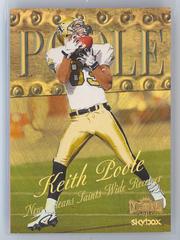 Keith Poole [Precious Metal Gems] #9 Football Cards 1999 Metal Universe Prices