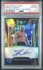 Brock Lesnar [Tie Dye Prizm] #SN-BLS Wrestling Cards 2022 Panini Select WWE Signature Selections Prices