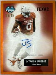 Ja'Tavion Sanders [Orange] #55B-JS Football Cards 2023 Bowman Chrome University 1955 Autographs Prices
