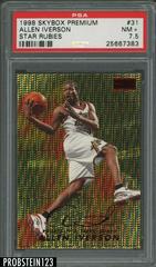 Allen Iverson [Star Rubies] #31 Basketball Cards 1998 Skybox Premium Prices