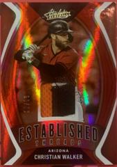 Christian Walker [Spectrum Red] Baseball Cards 2022 Panini Absolute Established Threads Prices