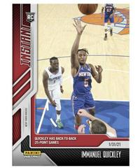 Immanuel Quickley #61 Basketball Cards 2020 Panini Instant Prices
