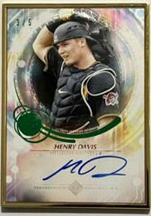 Henry Davis [Emerald] Baseball Cards 2022 Bowman Transcendent Autographs Prices