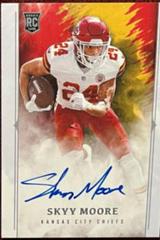 Skyy Moore #BPA-SMO Football Cards 2022 Panini Origins Rookie Booklet Patch Auto Prices