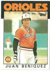 Juan Beniquez Baseball Cards 1986 Topps Traded Tiffany Prices