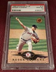 Roger Clemens #10 Baseball Cards 1995 Stadium Club Prices