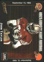 John Taylor Football Cards 1993 Action Packed Monday Night Football Prices