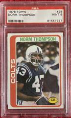 Norm Thompson #29 Football Cards 1978 Topps Prices