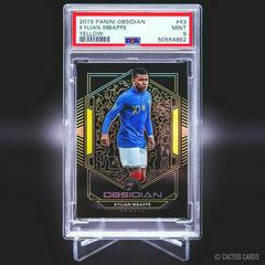 Kylian Mbappe [Yellow] Soccer Cards 2019 Panini Obsidian Prices