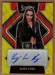Alba Fyre [Gold Prizm] #SG-KLR Wrestling Cards 2022 Panini Select WWE Signatures Prices