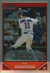 Ryan Zimmerman [Refractor] #3 Baseball Cards 2007 Bowman Chrome Prices