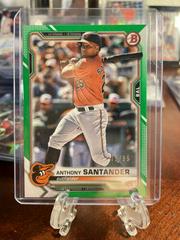 Anthony Santander [Green] #3 Baseball Cards 2021 Bowman Prices
