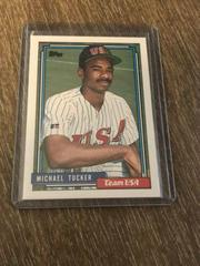 Michael Tucker Baseball Cards 1992 Topps Traded Prices