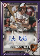 Heston Kjerstad [Purple] #PAPR-HK Baseball Cards 2021 Bowman Paper Prospects Autographs Prices