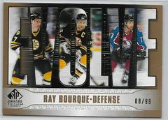 Ray Bourque [Gold] Hockey Cards 2020 SP Signature Edition Legends Evolve Prices