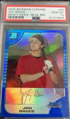 Jay Bruce [Blue Refractor] #32 Baseball Cards 2005 Bowman Chrome Draft Picks Prices