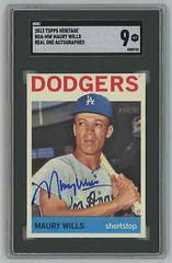 Maury Wills Baseball Cards 2013 Topps Heritage Real One Autographs Prices