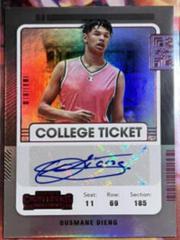 Ousmane Dieng [Pink] Basketball Cards 2022 Panini Chronicles Draft Picks Contenders College Ticket Autograph Prices
