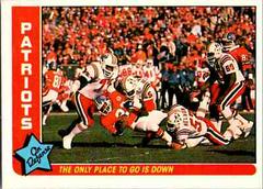 Patriots [The Only Place to Go...] Football Cards 1985 Fleer Team Action Prices
