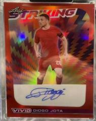Diogo Jota [Red] #S-DJ1 Soccer Cards 2022 Leaf Vivid Striking Autographs Prices