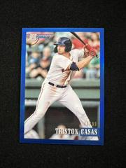 Triston Casas [Chrome Prospect Blue] Baseball Cards 2021 Bowman Heritage Prices