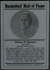 William Sharman Basketball Cards 1986 Hall of Fame Metallic Prices