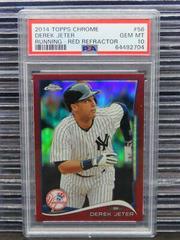 Derek Jeter [Running Red Refractor] #56 Baseball Cards 2014 Topps Chrome Prices