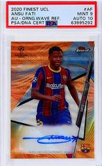 Ansu Fati [Orange Wave Refractor] Soccer Cards 2020 Topps Finest UEFA Champions League Autographs Prices