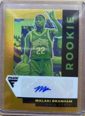 Malaki Branham [Gold] Basketball Cards 2022 Panini Chronicles Draft Picks Flux Rookie Autographs Prices