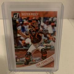 Buster Posey [Gerald Dempsey Posey Blank Back] Baseball Cards 2018 Panini Donruss Prices