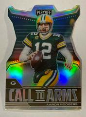 Aaron Rodgers [Die Cut] #CA-ARO Football Cards 2021 Panini Playoff Call to Arms Prices