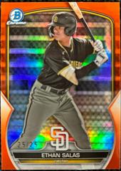 Ethan Salas [Orange] Baseball Cards 2023 Bowman Draft Chrome Prices