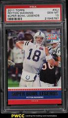 Peyton Manning Football Cards 2011 Topps Super Bowl Legends Prices