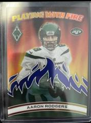 Aaron Rodgers [Blue] #PWF-7 Football Cards 2023 Panini Phoenix Playing with Fire Prices