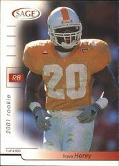 Travis Henry #22 Football Cards 2001 Sage Prices