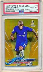 N'Golo Kante [Gold Refractor] #76 Soccer Cards 2017 Topps Chrome UEFA Champions League Prices