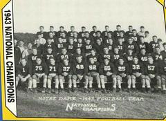 1943 National Champions Football Cards 1990 Notre Dame Collegiate Collection Prices