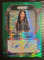 Cora Jade [Green Pulsar Prizm] #SA-CJD Wrestling Cards 2022 Panini Prizm WWE Superstar Autographs Prices