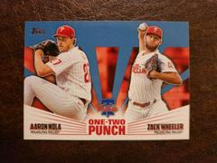 Zack Wheeler, Aaron Nola [Blue] #12P-10 Baseball Cards 2023 Topps One Two Punch Prices