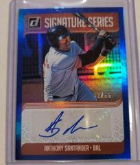 Anthony Santander [Blue] #SS-AN Baseball Cards 2018 Panini Donruss Signature Series Prices