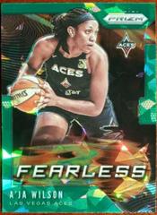 A'ja Wilson [Prizm Green Ice] Basketball Cards 2020 Panini Prizm WNBA Fearless Prices