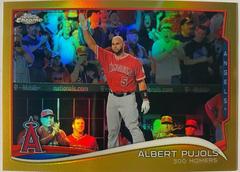 Albert Pujols [Gold Refractor] #130 Baseball Cards 2014 Topps Chrome Prices