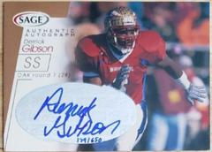 Derrick Gibson [Bronze] #A18 Football Cards 2001 Sage Autographs Prices