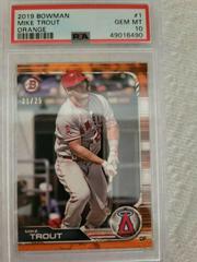 Mike Trout [Orange] #1 Baseball Cards 2019 Bowman Prices